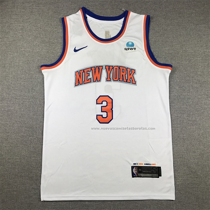 Camiseta New York Knicks Josh Hart NO 3 Association Blanco